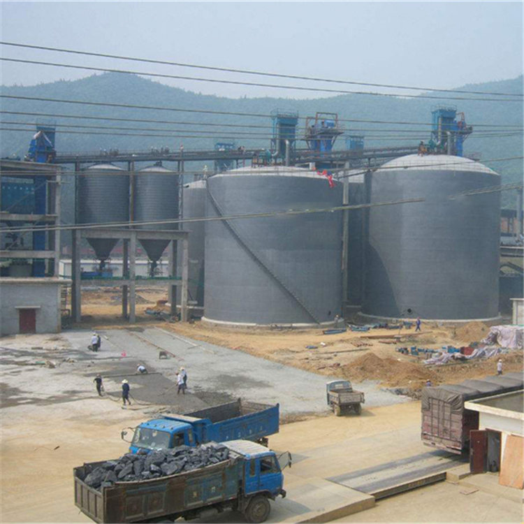 滨州水泥钢板仓2座3000吨青岛项目进入施工